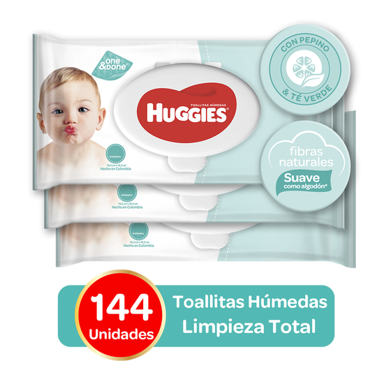 Combo Toallitas Húmedas One&Done, 144uds